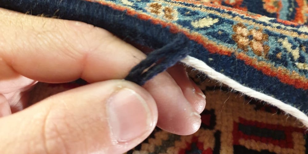 Restauration réparation tapis d'Orient